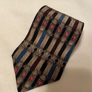 The Metropolitan Museum of Art 100% Silk Black Column Tie